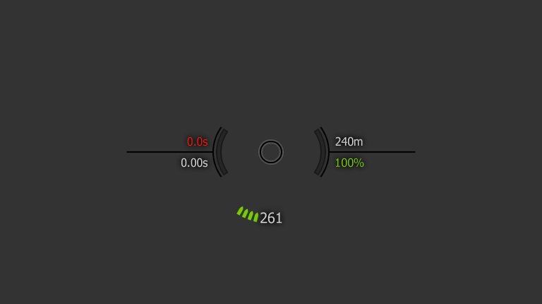 Crosshair: Mit J1mb0s Fadenkreuzen habt ihr immer im Blick, wie lange Nachladezeiten brauchen, wie weit der Gegner entfernt ist und wie viel Schuß ihr noch an Bord habt crosshair