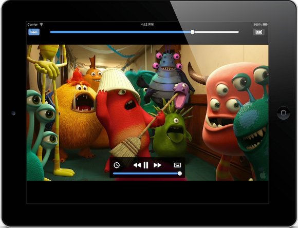 VLC für iOS läuft unter allen iPad-Versionen einschließlich der ersten VLC für iOS iPad
