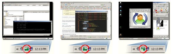 Mit VirtuaWin könnt ihr virtuelle Desktops einrichten und zwischen diesen umschalten Virtuelle Desktops mit VirtuaWin