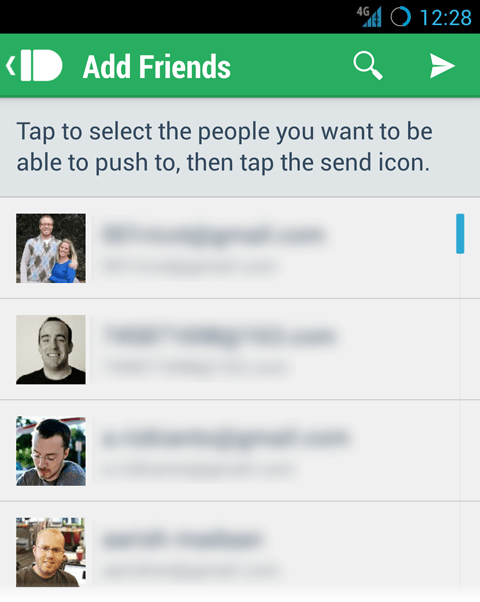 PushBullet - Freunde hinzufügen