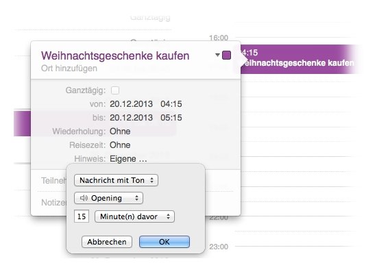 Töne: Kalender