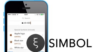 Sonderzeichen auf iPhone und iPad: App Simbol erleichtert die Eingabe