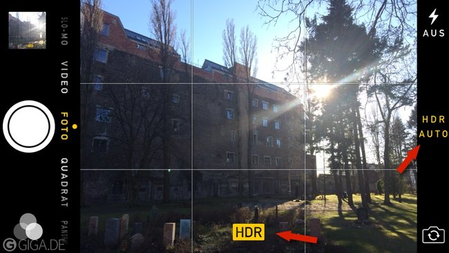 HDR der iPhone-Kamera