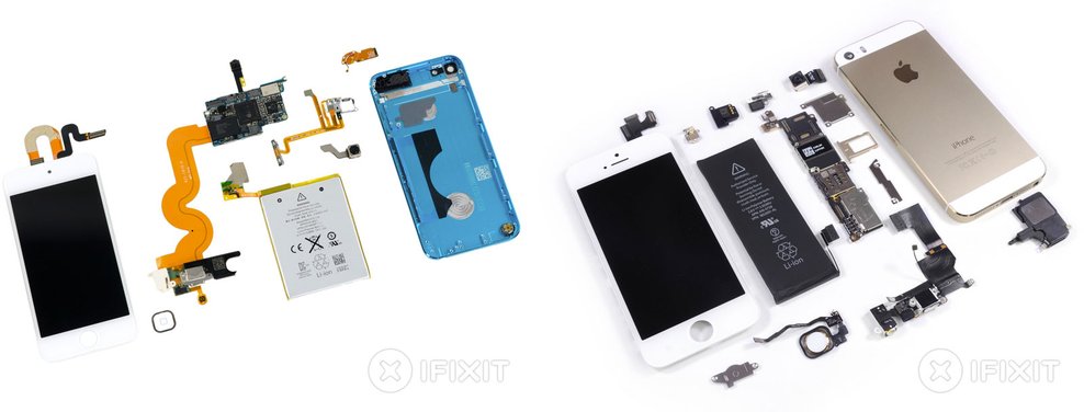 iPod touch 5 vs iPhone 5s