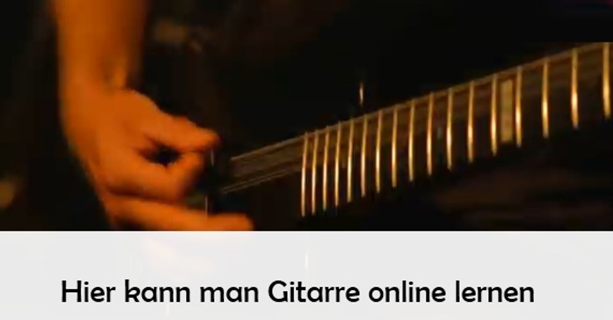 On line Kostenlos Gitarre Lernen