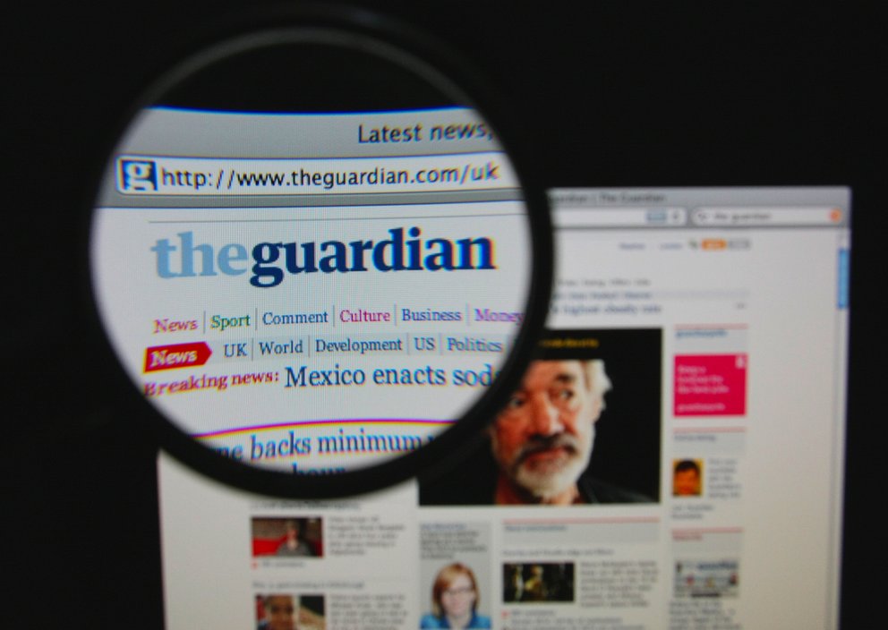 The Guardian beschwert sich und sieht die Pressefreiheit in Gefahr | via shutterstock