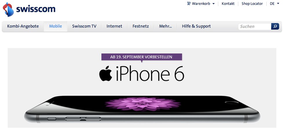 Swisscom iPhone 6