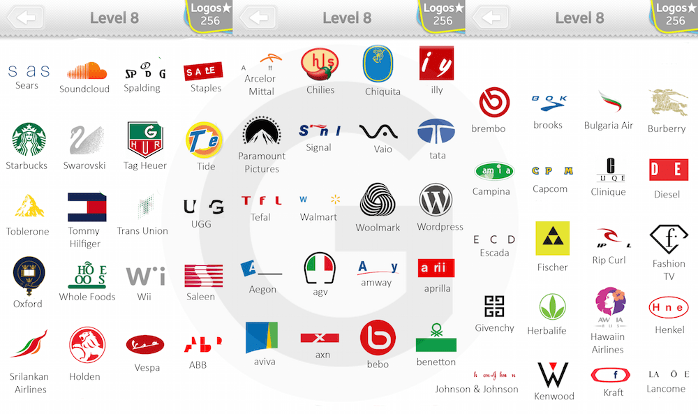 Logo Quiz Lösungen Level 8 Giga