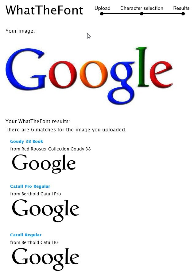 WhatTheFont konnte die Schriftart erkennen: Google verwendet Catull für sein Logo