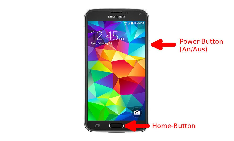 Wenn euer Modell noch einen physischen Home-Button hat, drückt diesen und die Power-Taste für einen Screenshot. Bild: Samsung
