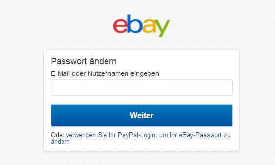 Ebay Passwort Ndern So Gehts