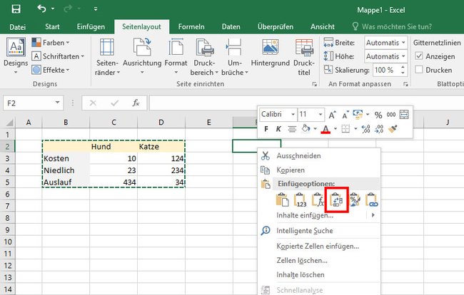 Excel Transponieren Spalten Zeilen Vertauschen So Geht S