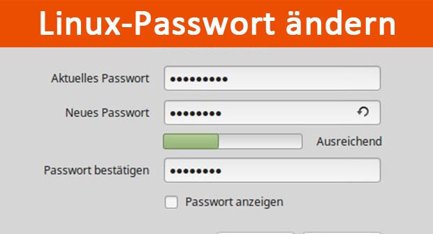 Linux Passwort ändern change password so gehts