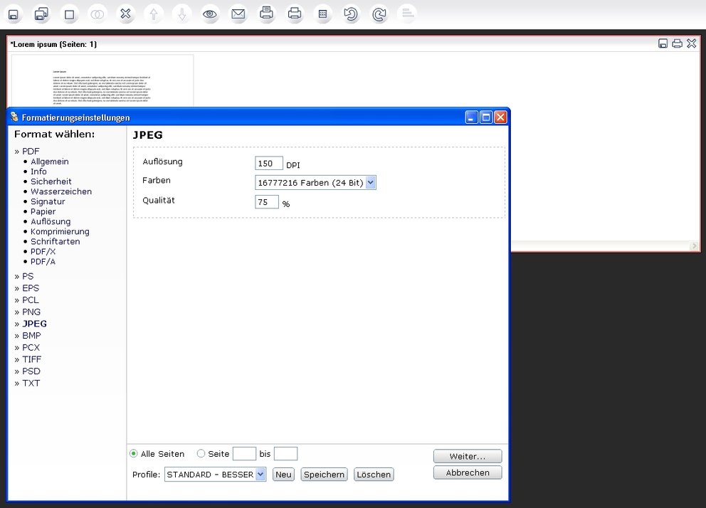 Word in JPG - PDF24 Creator