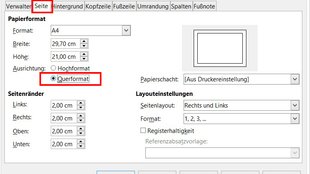 LibreOffice: Querformat einrichten (Alle & einzelne Seite) – so geht's