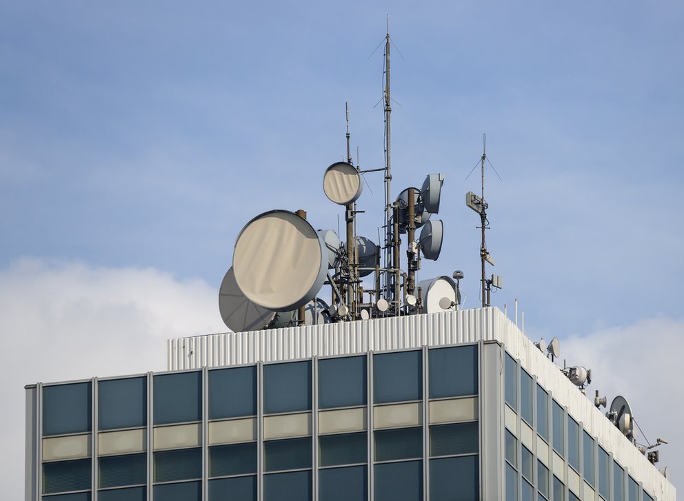 Close to some cellular mobile telephony antennas in Germany | shutterstock