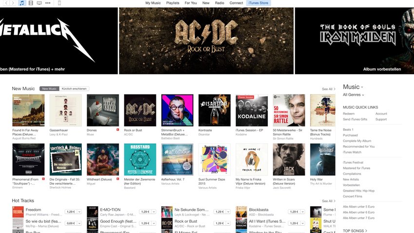 iTunes 12.2 mit Apple Music