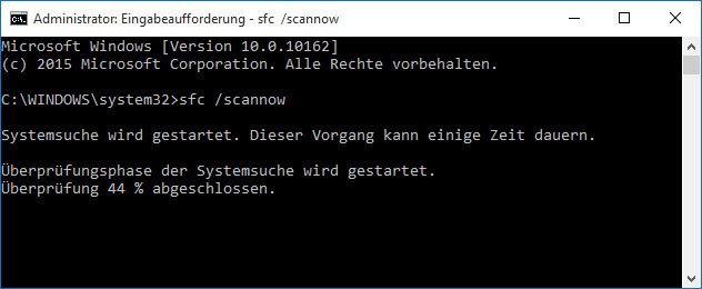 Bord-Programme wie DISM und SFC reparieren Windows 10.