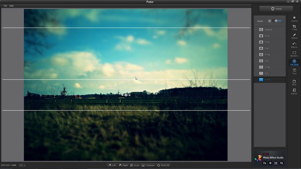 fotor-tilt-shift effekt