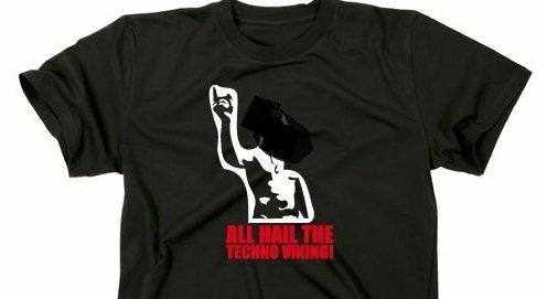 Technoviking t-shirt von amazon - kopf verborgen