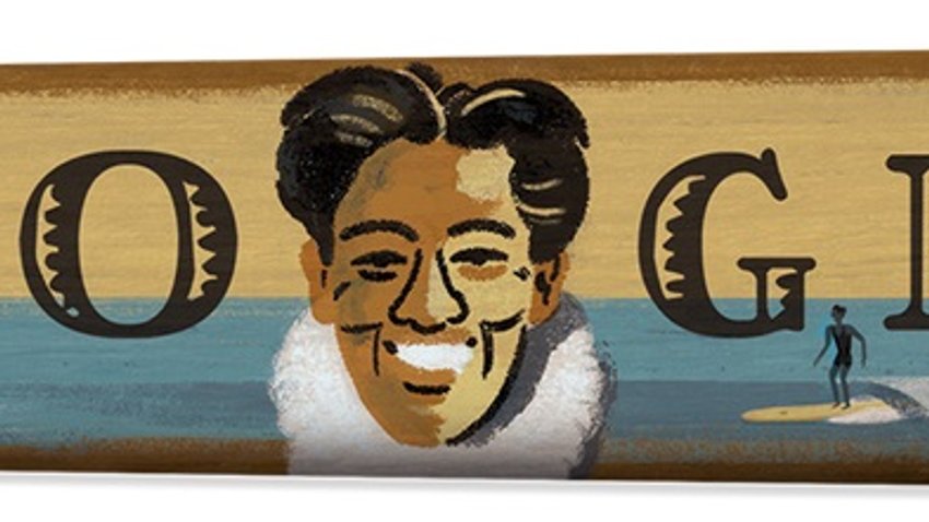 Duke Kahanamoku 125. Geburtstag Google Doodle 24_08_15