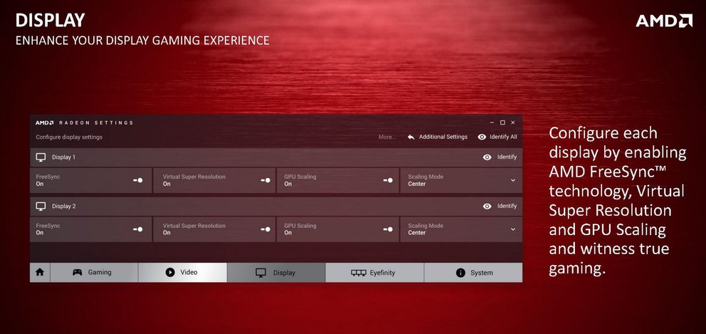 AMD Crimson Benutzeroberfläche