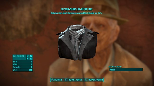 Das Fallout-4-Outfit von Silver Shroud kommt mit besonderen Fähigkeiten daher