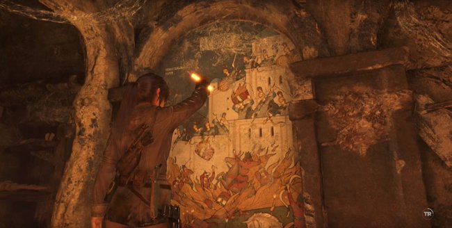 In Rise of the Tomb Raider gibt es Wandgemälde, die eure Sprachkenntnisse verbessern