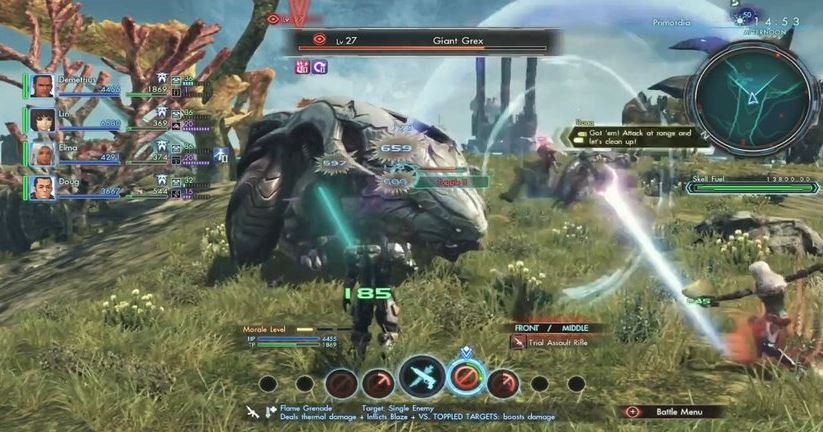 Xenoblade Chronicles X Techniken der Klassen