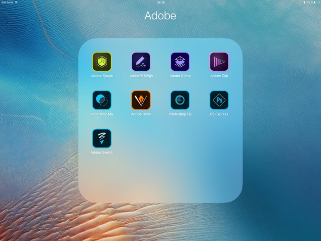 Adobe Apps für iPads