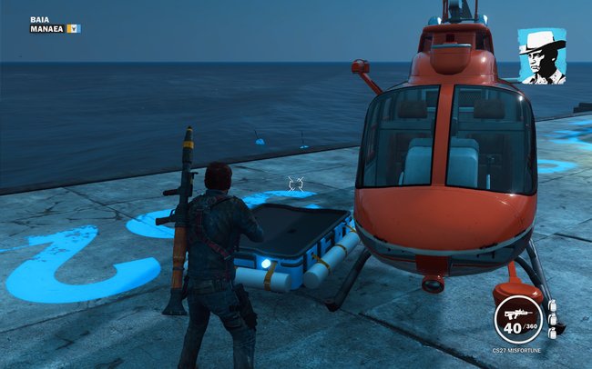 Auch Helikopter können mit dem Rebellenabwurf angefordert werden