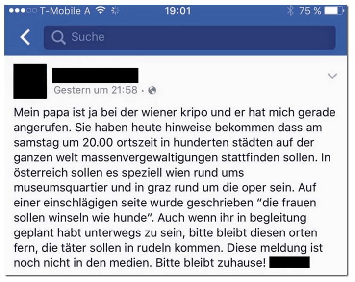 Facebook Massenvergewaltigungen