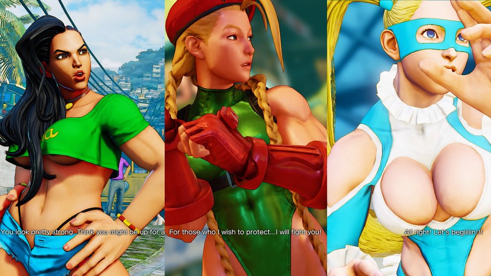 Street Fighter 5 Frauen Kämpfer Design