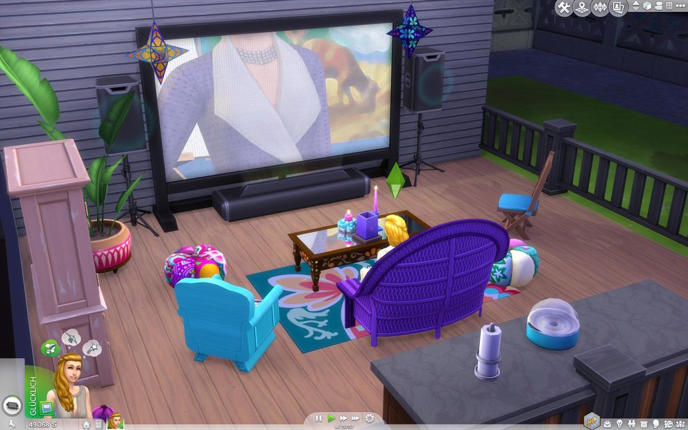 Im neuen Pack Die Sims 4 Heimkino-Accessoires seht ihr zehn Filme und genießt nebenbei leckeres Popcorn