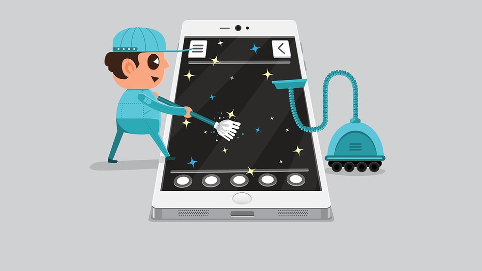 Technician smartphone service to your application | shutterstock