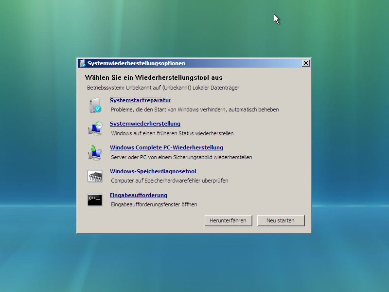 Windows Vista System Wiederherstellen Ohne Cd