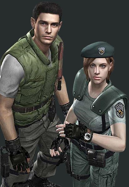 Chris Redfield und Jill Valentine standen in Resident Evil als Protagonisten zur Wahl und traten in vielen Fortsetzungen und Spin-Offs auf.