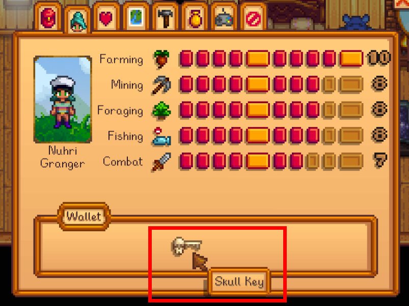 Stardew Valley Skull Key Wie bekommen? Wo benutzen? (Schlüssel)
