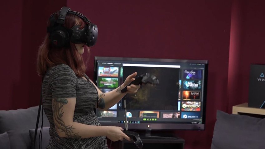 GIGA-Redakteurin Kristin testet die HTC Vive aus und ist begeistert.