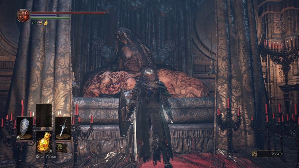 Rosaria ein ein NPC, der euch hilft. Ihr könnt bei ihr beispielsweise eure Skillpunkte zurücksetzen.