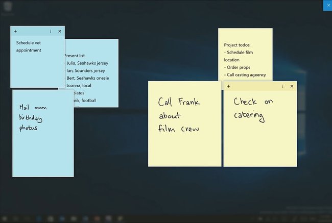 Windows Ink bringt handgeschriebene Kurznotizen mit Cortana-Erkennung.