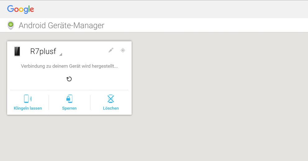 Unter www.google.com/android/devicemanager kann man nach Anmeldung im Google-Account den aktuellen Standort der eigenen Geräte feststellen.