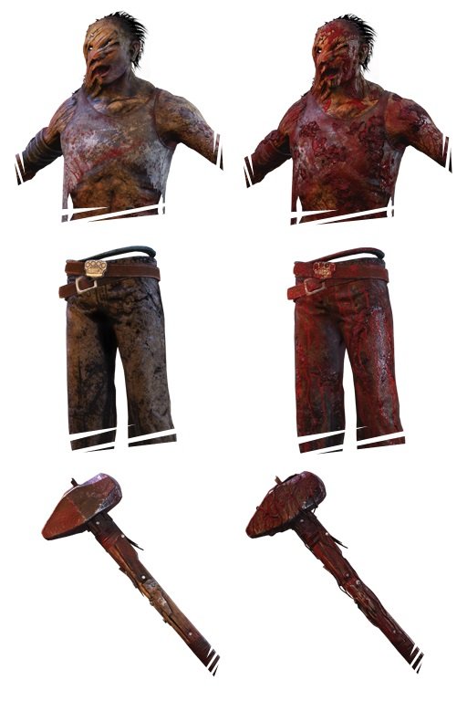 Links seht ihr das normale Outfit des Hinterwäldlers; rechts ist die alternative Skin, die ihr ab Level 50 freischaltet.