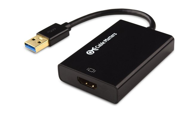 Mit einem HDMI-USB-Adapter könnt ihr beide Anschluss-Typen miteinander verbinden.