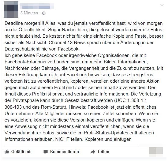 Facebook Deadline