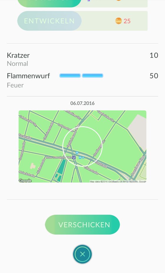 Bereits vor Release war die Funktion in der App implementiert, konnte zum Start von Pokémon GO aber nicht überzeugen und wurde weggelassen.