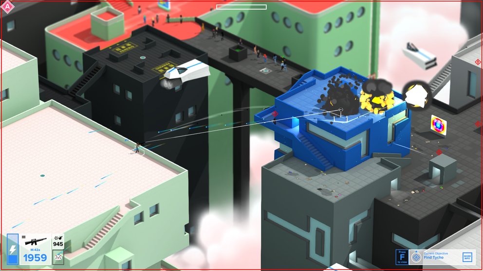 Tokyo 42: Auch brachiales Vorgehen mit Hilfe von Granaten ist möglich, sorgt aber entsprechend für Aufsehen.