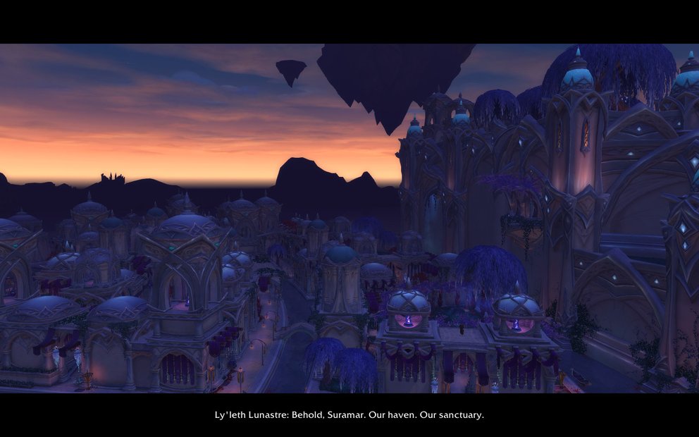 Ab Level 110 erkunde ich die Metropole Suramar.
