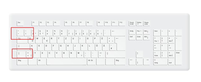 weiße Tastatur