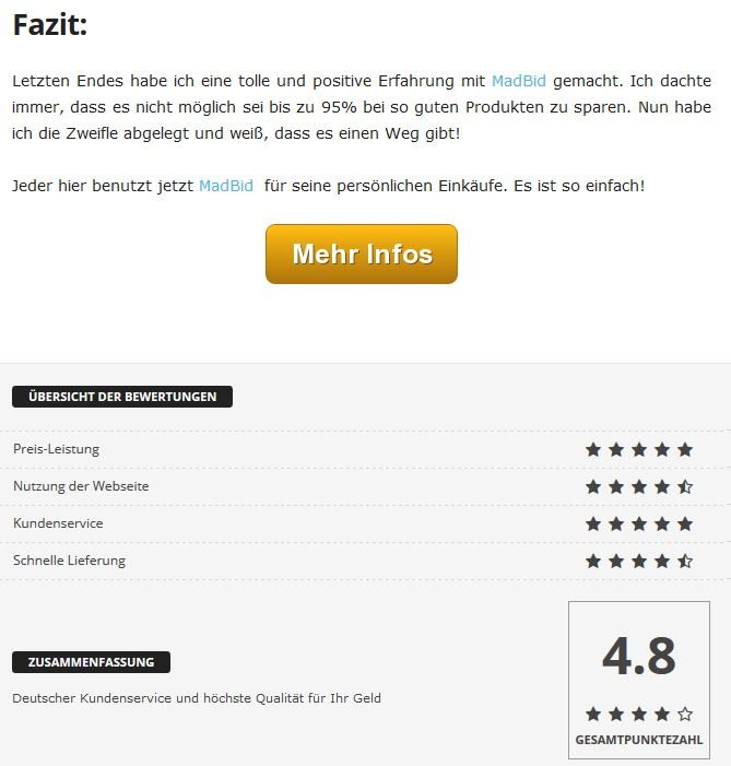 MadBid Test